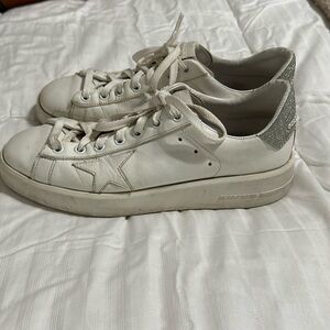Golden Goose Purestar sneakers with glittery heel tab